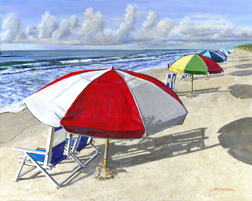 beach unbrellas