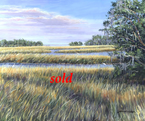 evening on the marsh