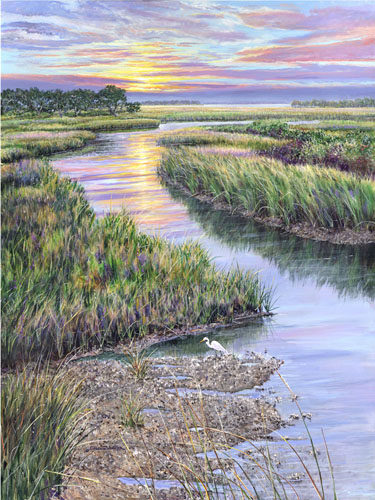 deep marsh sunrise