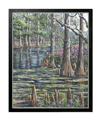 among the cypress framed