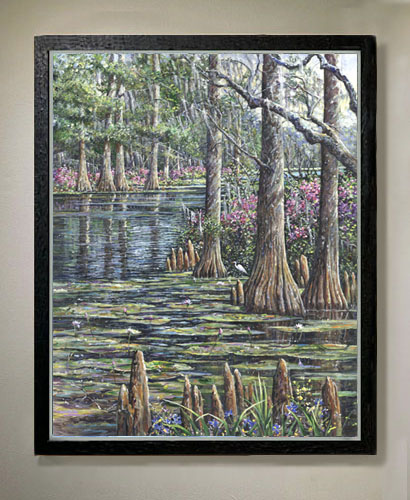 among the cypress framed